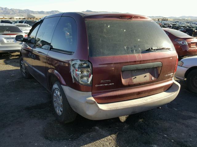 1C4GJ15B72B564196 - 2002 CHRYSLER VOYAGER EC BURGUNDY photo 3