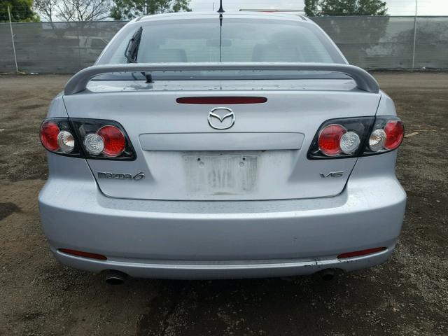 1YVHP84D765M58134 - 2006 MAZDA 6 S SILVER photo 9