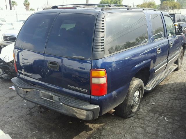 3GNEC16T51G249077 - 2001 CHEVROLET SUBURBAN C BLUE photo 4