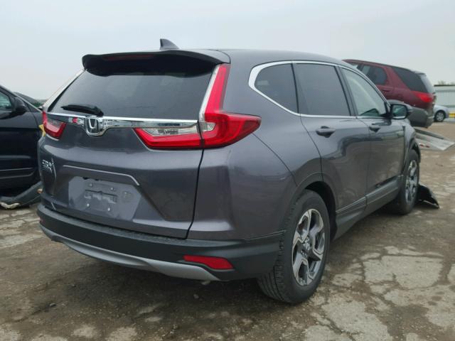 2HKRW1H85HH501051 - 2017 HONDA CR-V EXL SILVER photo 4