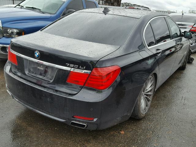 WBAKB8C51BCY66720 - 2011 BMW 750LI BLACK photo 4