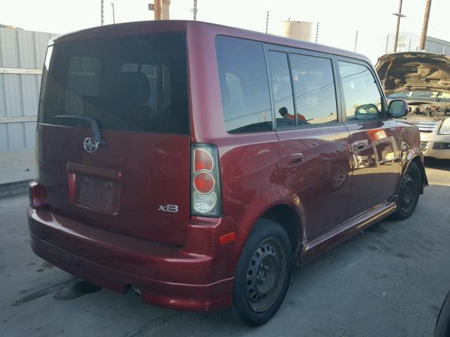 JTLKT324964084018 - 2006 TOYOTA SCION XB ბურგუნდია ფოტო 4