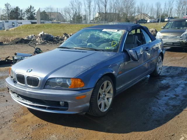 WBABR3343YEG02498 - 2000 BMW 323 CI BLUE photo 2