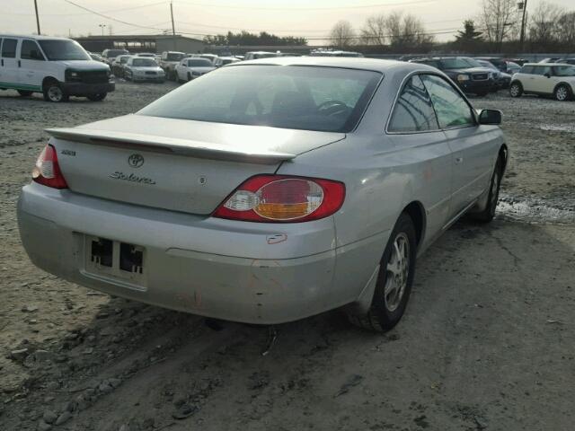 2T1CE22P82C016797 - 2002 TOYOTA CAMRY SOLA SILVER photo 4