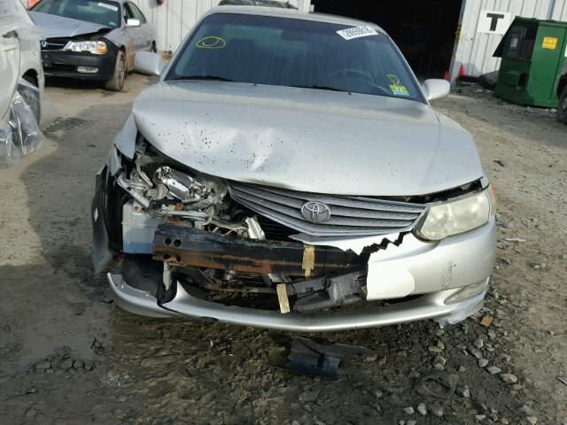 2T1CE22P82C016797 - 2002 TOYOTA CAMRY SOLA SILVER photo 9