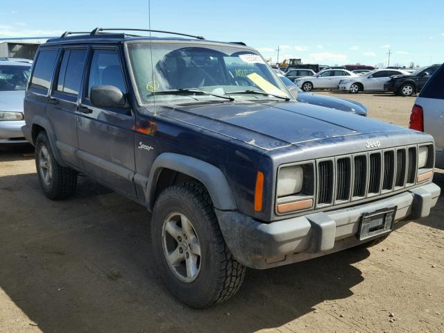 1J4FJ68S0WL207473 - 1998 JEEP CHEROKEE S BLUE photo 1