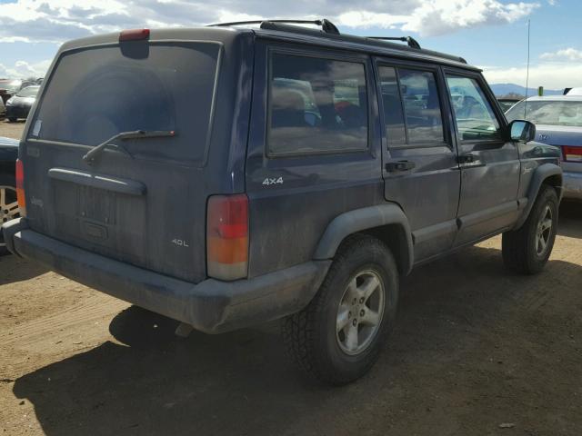 1J4FJ68S0WL207473 - 1998 JEEP CHEROKEE S BLUE photo 4