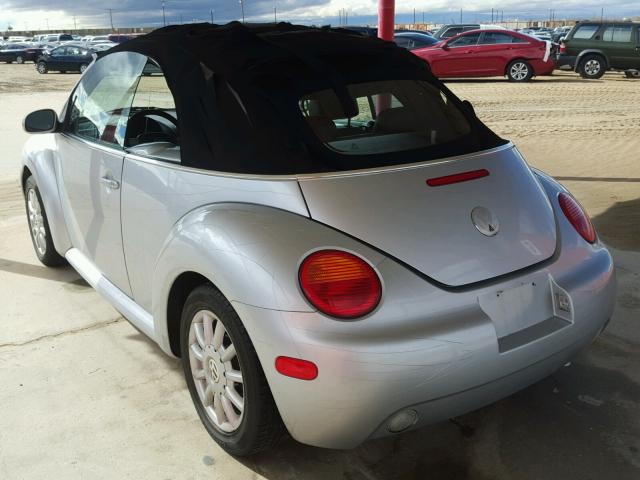 3VWCM31Y64M314694 - 2004 VOLKSWAGEN NEW BEETLE 银色 照片 3