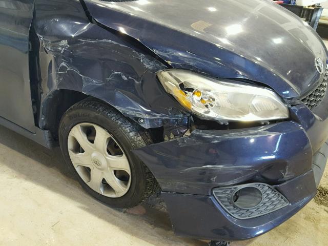 2T1KE40E09C012553 - 2009 TOYOTA COROLLA MA BLUE photo 9