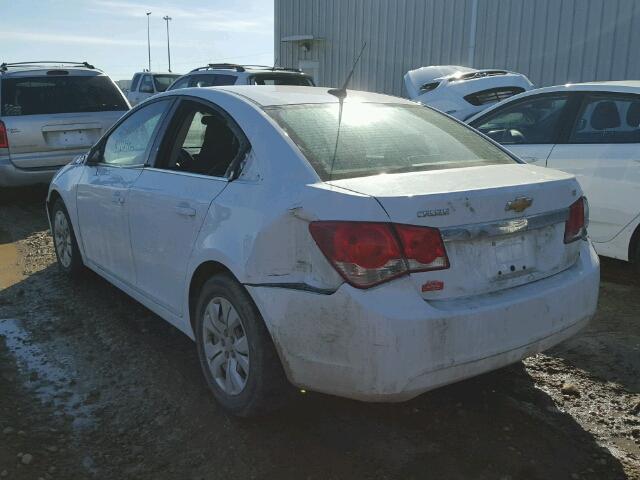 1G1PC5SB4E7339126 - 2014 CHEVROLET CRUZE LT WHITE photo 3