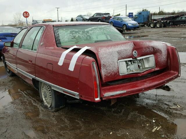 1G6KD52BXSU202125 - 1995 CADILLAC DEVILLE MAROON photo 3