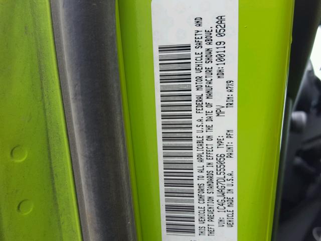 1C4GJWAG7DL555056 - 2013 JEEP WRANGLER S GREEN photo 10