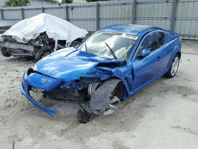 JM1FE17N840137597 - 2004 MAZDA RX8 Синій фото 2