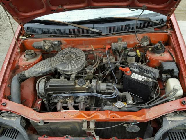 2C1MR6463N6722115 - 1992 GEO METRO BASE RED photo 7