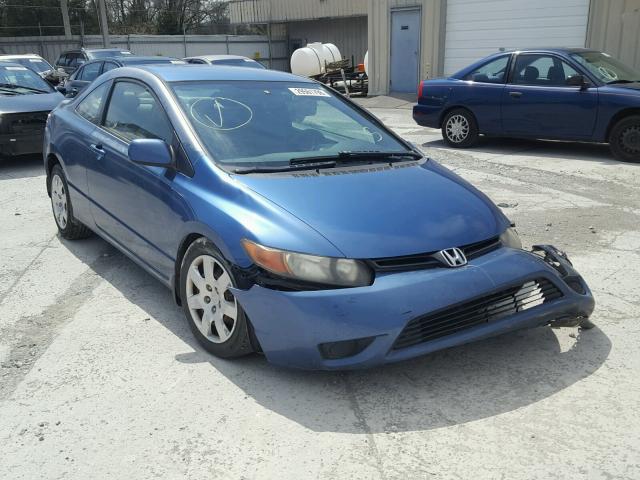 2HGFG12697H503417 - 2007 HONDA CIVIC LX BLUE photo 1