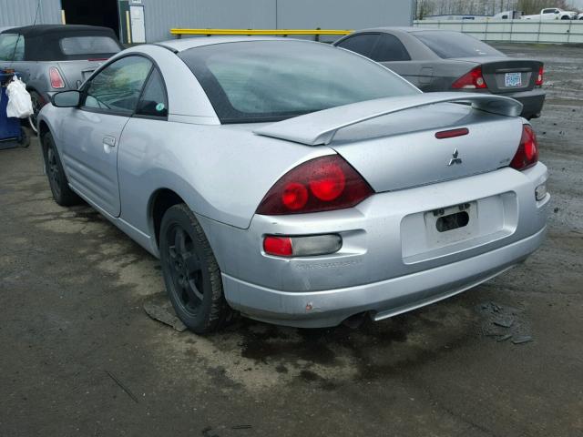 4A3AC44G83E051518 - 2003 MITSUBISHI ECLIPSE GS SILVER photo 3