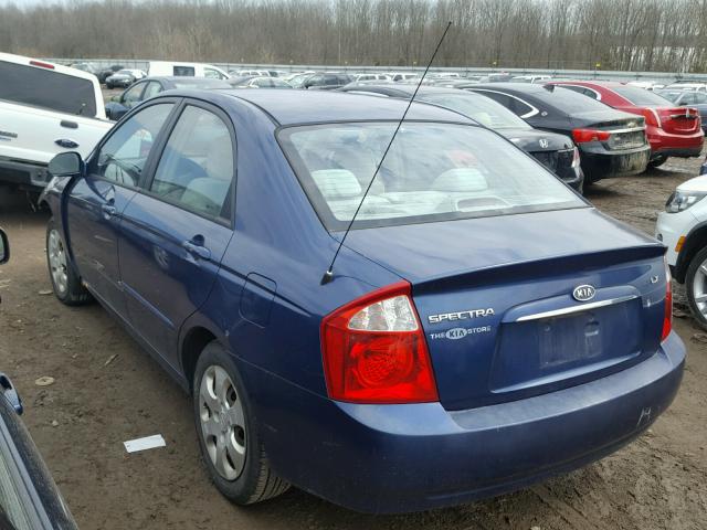 KNAFE121755077480 - 2005 KIA NEW SPECTR BLUE photo 3