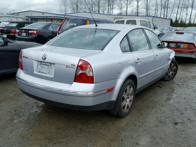 WVWTH63B23P187081 - 2003 VOLKSWAGEN PASSAT GLX SILVER photo 4