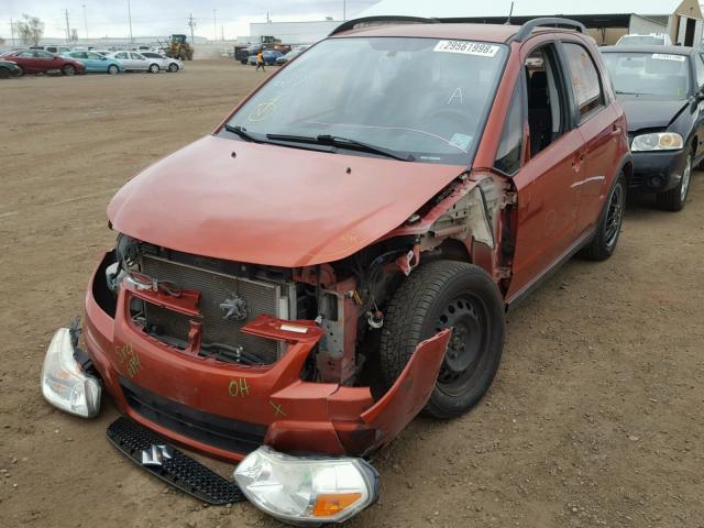 JS2YB5A38B6302032 - 2011 SUZUKI SX4 BASE ORANGE photo 2