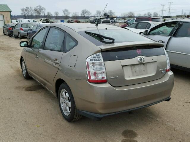 JTDKB20U467537102 - 2006 TOYOTA PRIUS BEIGE photo 3