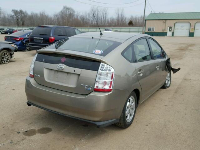 JTDKB20U467537102 - 2006 TOYOTA PRIUS BEIGE photo 4