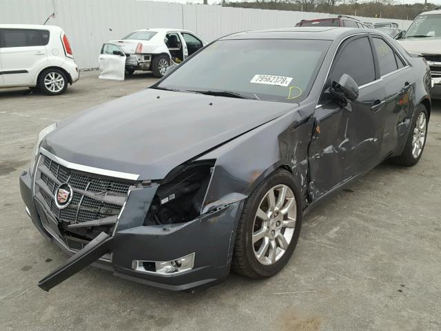 1G6DF577780182570 - 2008 CADILLAC CTS BLUE photo 2