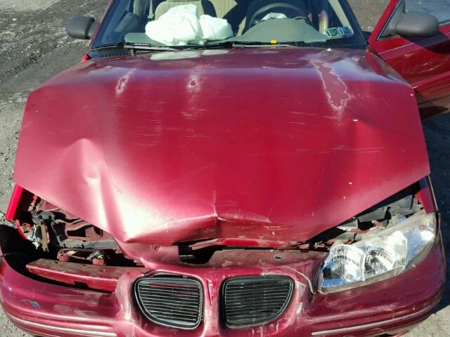 1G2NE52T4VC756789 - 1997 PONTIAC GRAND AM S RED photo 7