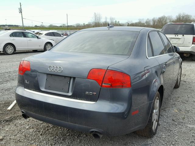 WAUAF78E16A198714 - 2006 AUDI A4 2 GRAY photo 4