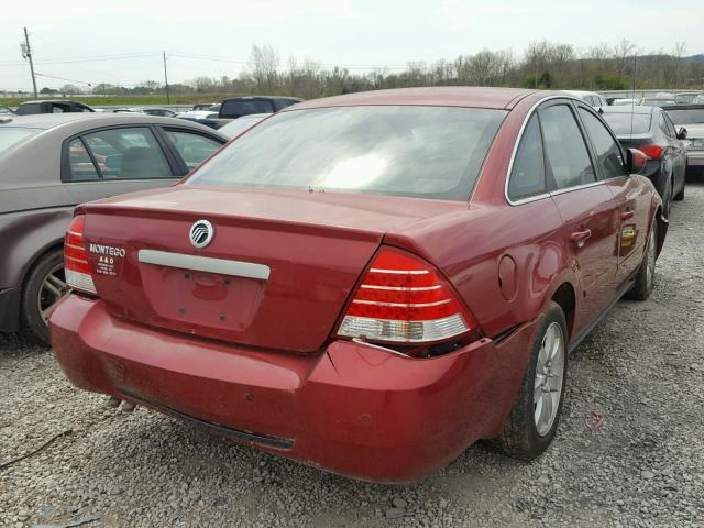 1MEFM40126G610124 - 2006 MERCURY MONTEGO LU RED photo 4