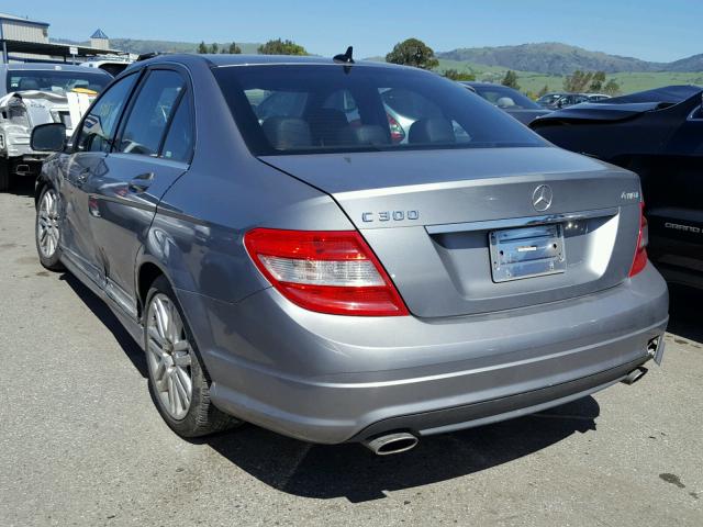 WDDGF81X09R064903 - 2009 MERCEDES-BENZ C 300 4MAT GRAY photo 3