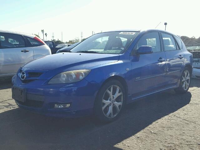 JM1BK344781779033 - 2008 MAZDA 3 HATCHBAC BLUE photo 2