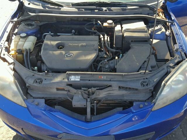 JM1BK344781779033 - 2008 MAZDA 3 HATCHBAC BLUE photo 7