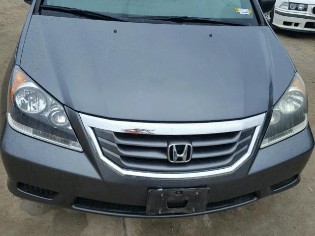 5FNRL3H28AB065526 - 2010 HONDA ODYSSEY LX GRAY photo 7