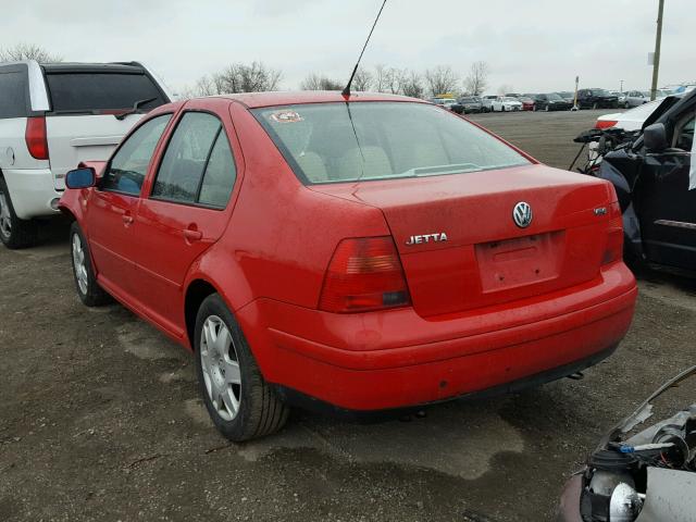 3VWTE29M4XM087860 - 1999 VOLKSWAGEN JETTA GLX RED photo 3