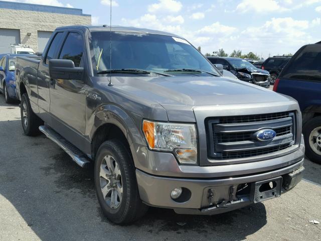 1FTFX1CF7DFB29321 - 2013 FORD F150 SUPER GRAY photo 1