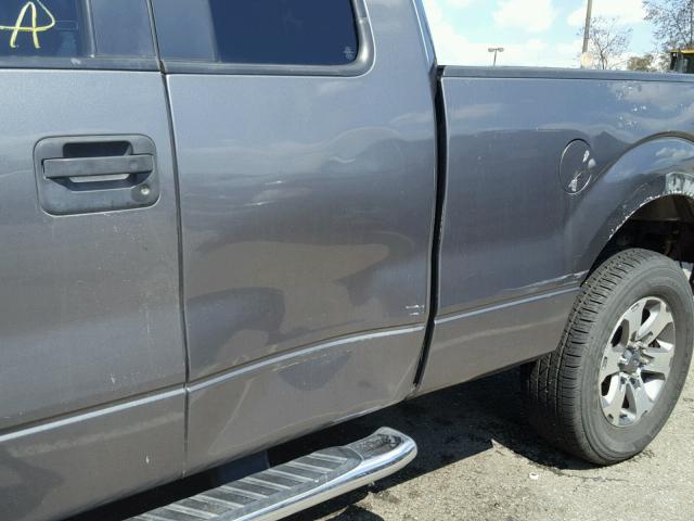 1FTFX1CF7DFB29321 - 2013 FORD F150 SUPER GRAY photo 9