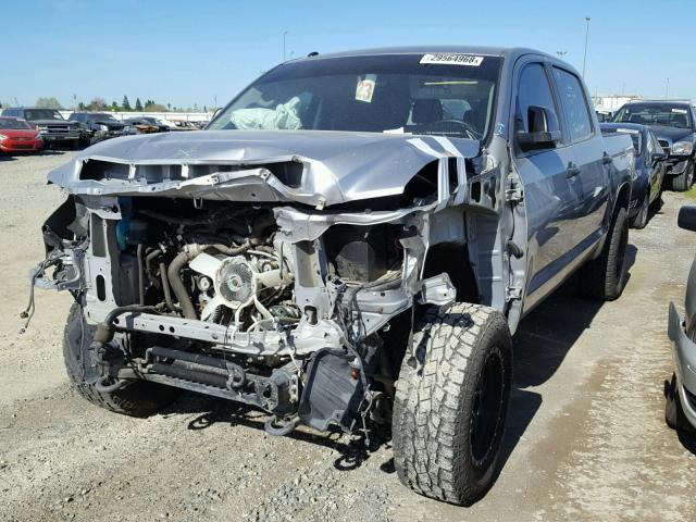 5TFDY5F15EX327693 - 2014 TOYOTA TUNDRA CRE GRAY photo 2