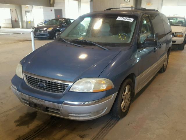 2FMZA53472BB46862 - 2002 FORD WINDSTAR S BLUE photo 2