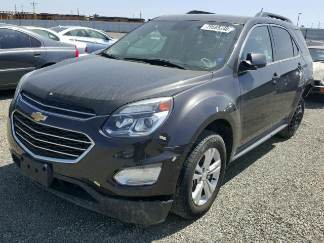 2GNALCEK6G6234806 - 2016 CHEVROLET EQUINOX LT GRAY photo 2