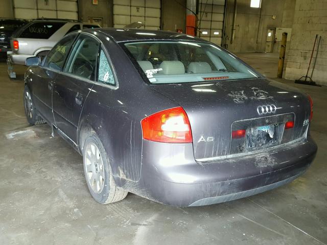 WAUBA24B4XN118849 - 1999 AUDI A6 2.8 QUA GRAY photo 3