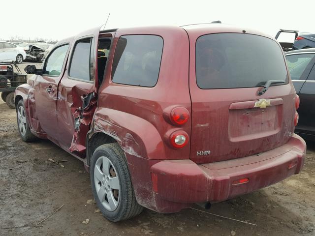 3GNDA13D48S542409 - 2008 CHEVROLET HHR LS BURGUNDY photo 3