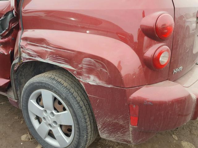 3GNDA13D48S542409 - 2008 CHEVROLET HHR LS BURGUNDY photo 9