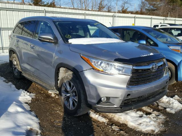 5TDJKRFH7FS110890 - 2015 TOYOTA HIGHLANDER SILVER photo 1