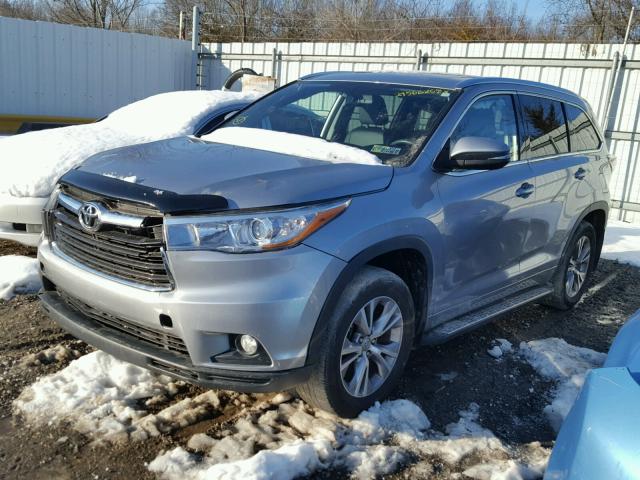 5TDJKRFH7FS110890 - 2015 TOYOTA HIGHLANDER SILVER photo 2