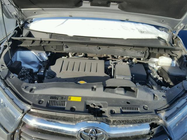 5TDJKRFH7FS110890 - 2015 TOYOTA HIGHLANDER SILVER photo 7