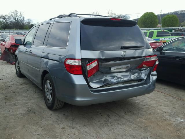 5FNRL38726B012002 - 2006 HONDA ODYSSEY EX GREEN photo 3