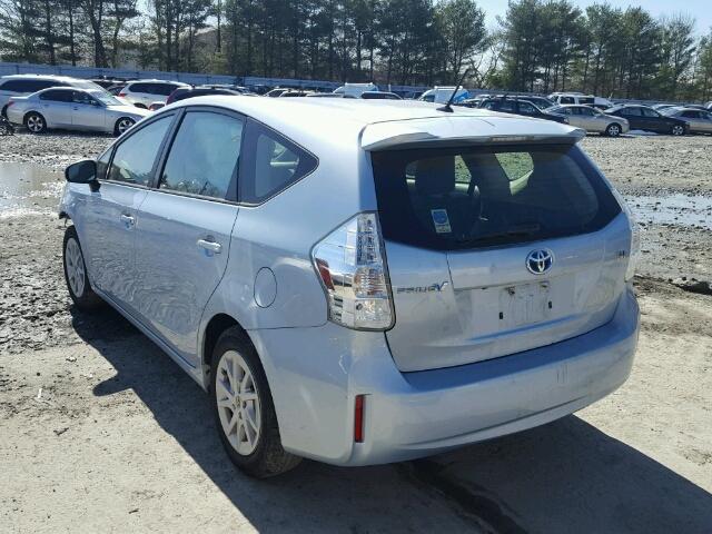 JTDZN3EU3D3229945 - 2013 TOYOTA PRIUS V SILVER photo 3