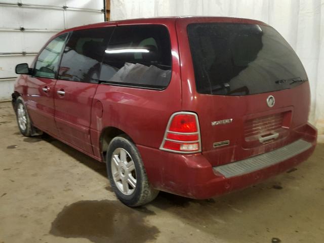 2MRZA20244BJ15588 - 2004 MERCURY MONTEREY RED photo 3