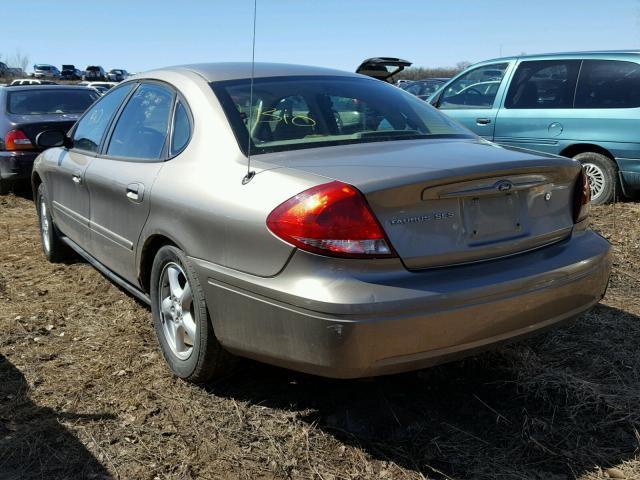 1FAFP55U34A124302 - 2004 FORD TAURUS SES TAN photo 3