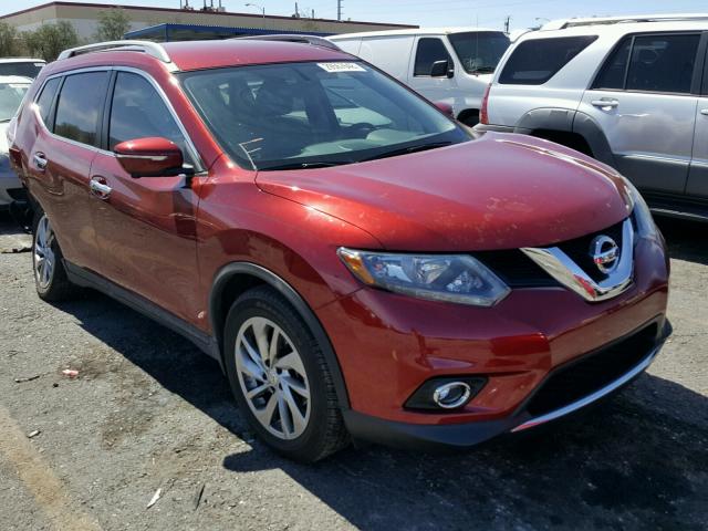 5N1AT2MT1EC775338 - 2014 NISSAN ROGUE S RED photo 1